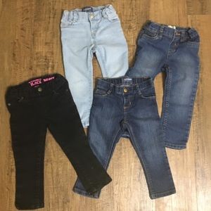 4 Pairs of 2T Skinny Jeans